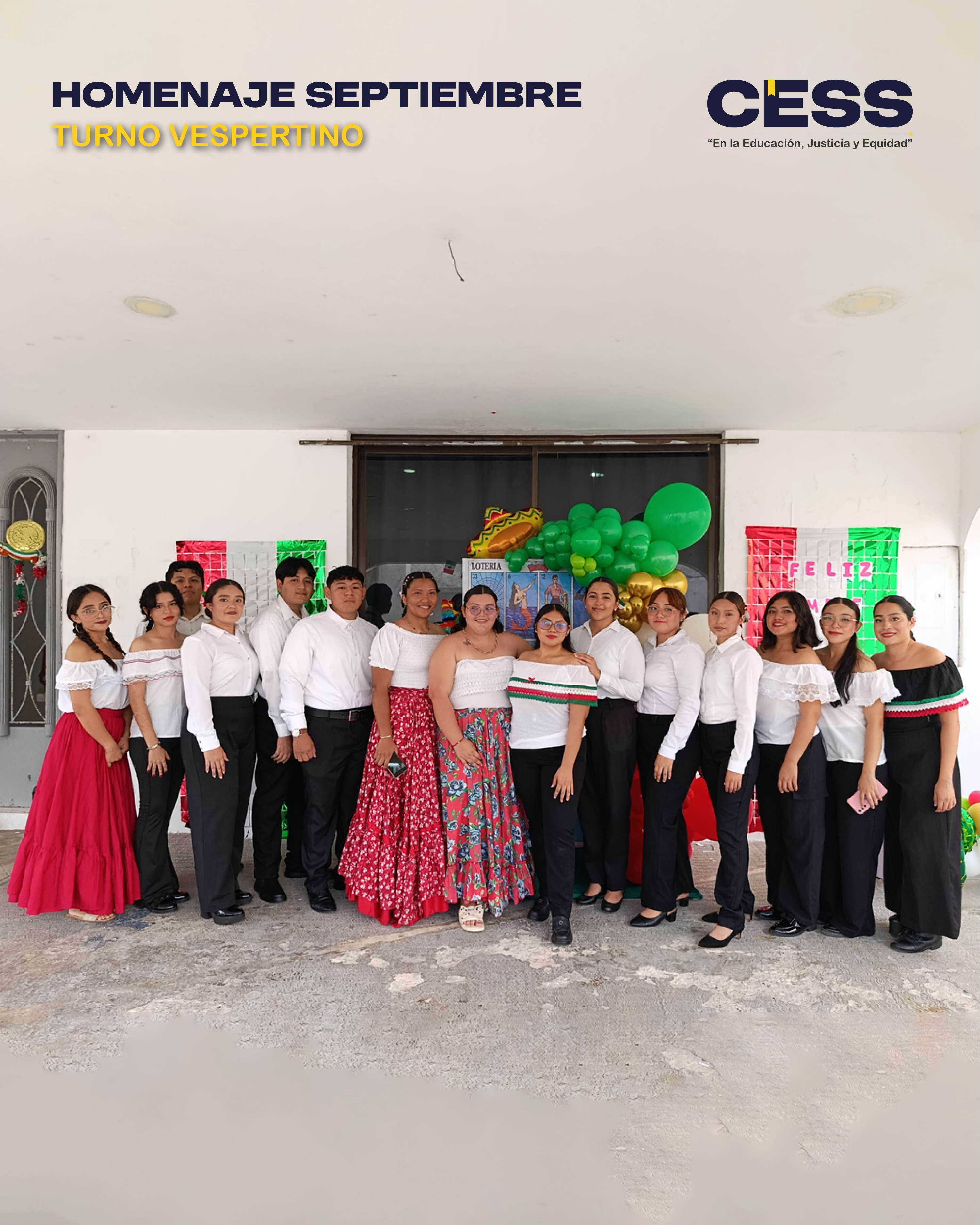 Alumnos de Psicopedagogía encabezan homenaje al mes de septiembre